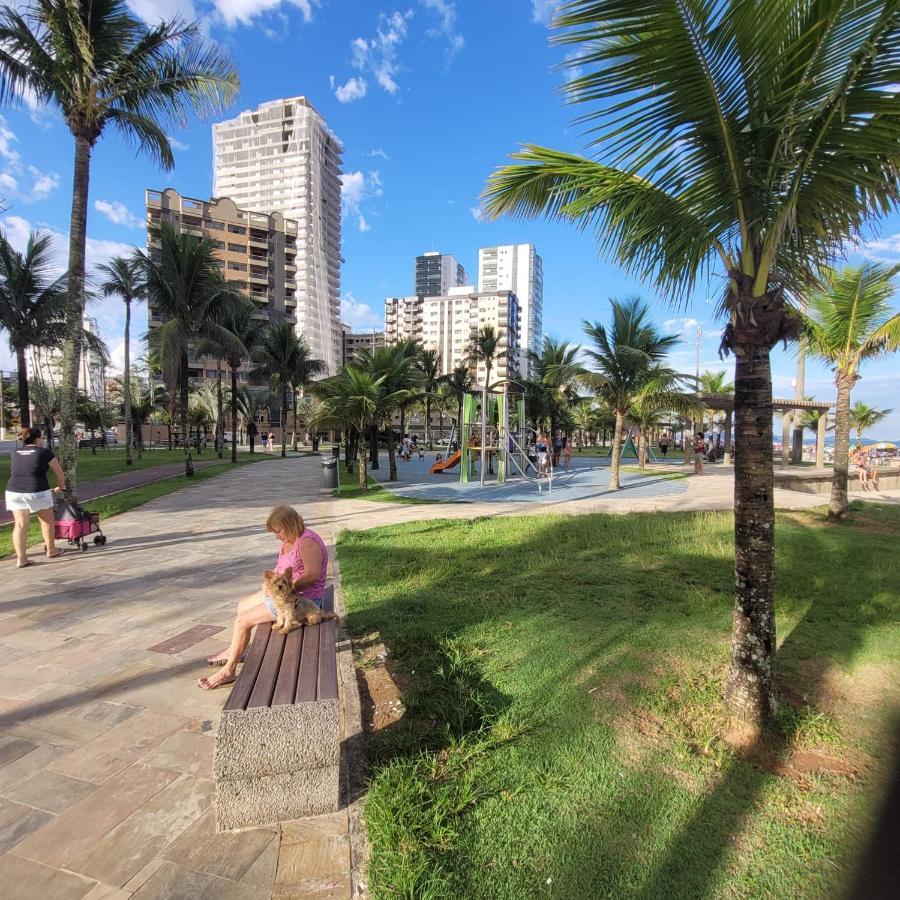 Kitnet Frente Pro Mar Em Vila Caicara, Portaria 24 Hs E Wifi Praia Grande  Exteriör bild