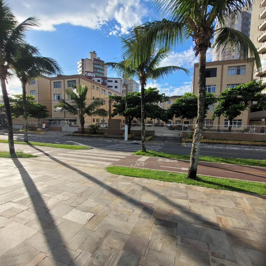 Kitnet Frente Pro Mar Em Vila Caicara, Portaria 24 Hs E Wifi Praia Grande  Exteriör bild
